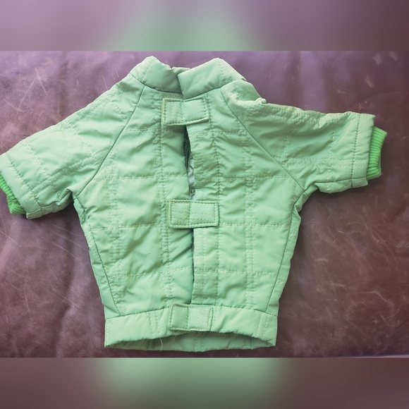 Dickens Closet Pet quilted jacket lime green Size Small - Picture 2 of 4